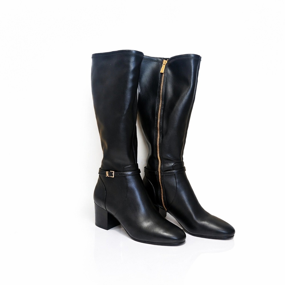 MICHAEL KORS Ella Block Heel Boot In Black US 8 Wide $345 - Picture 5 of 10